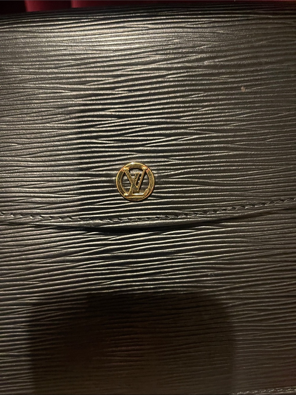 Louis Vuitton Black Epi Leather Envelope Clutch with Gold Logo - Picture 2 of 6